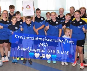 Sechs Medaillen, darunter zwei Titel, bei Kreismeisterschaften für VfB-Kegelnachwuchs