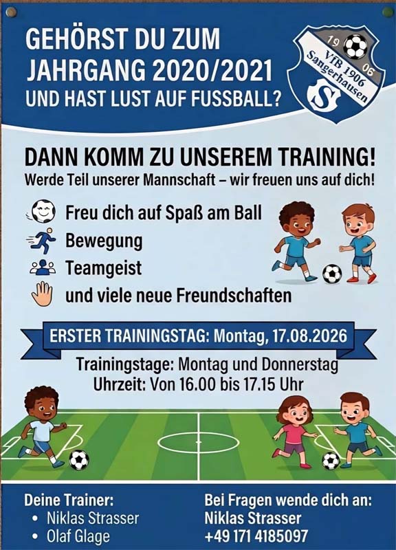 Aufruf zum Training